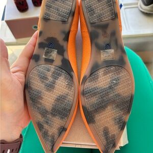 Rothy's Vibrant Orange Pointe Flats
